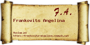 Frankovits Angelina névjegykártya